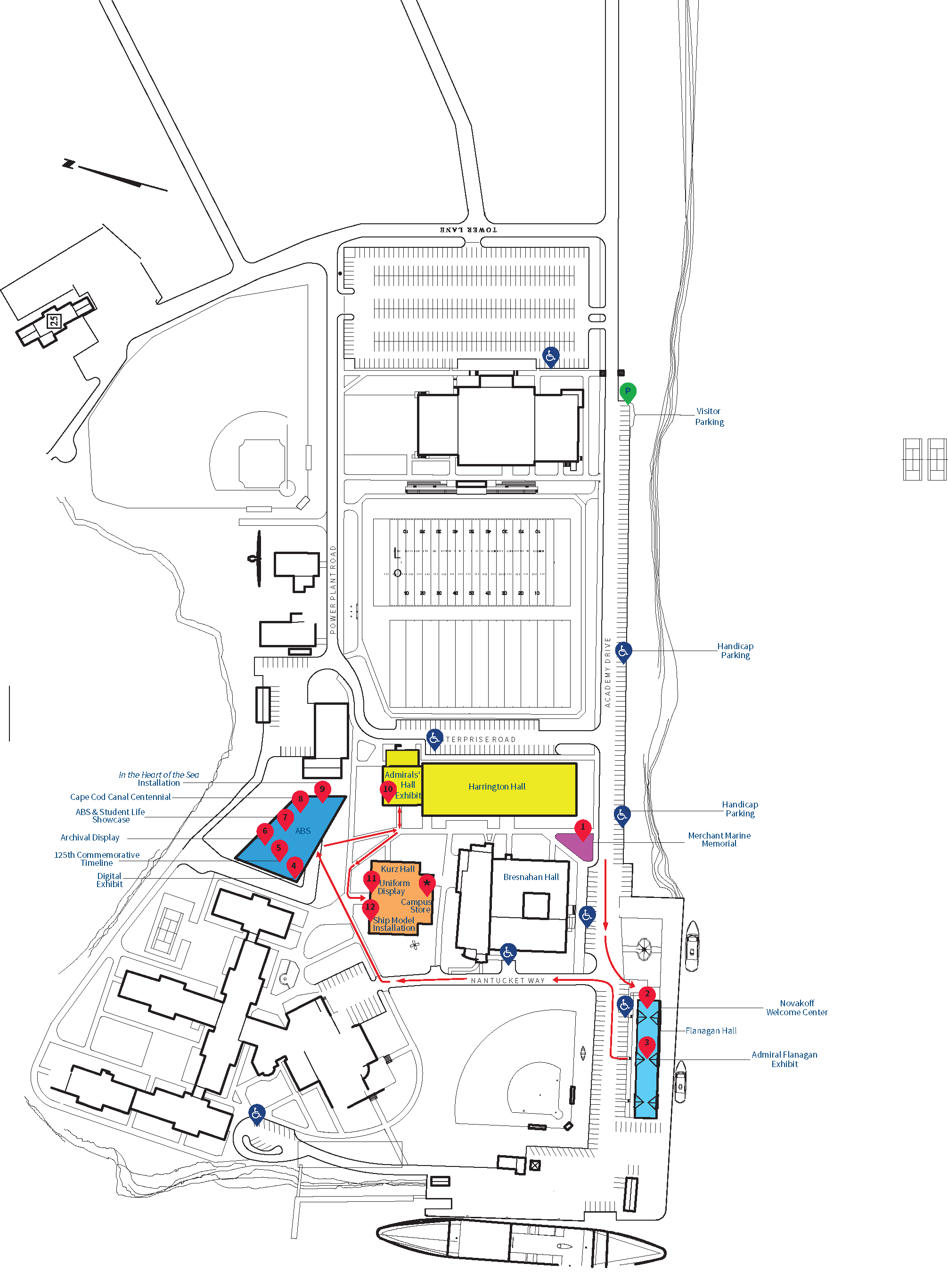 Exhibit Map Massachusetts Maritime Academy